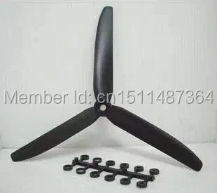 

GWS 8040/9050/1060 3-blade Rotating black Propeller (2pcs CW and 2pcs CCW)
