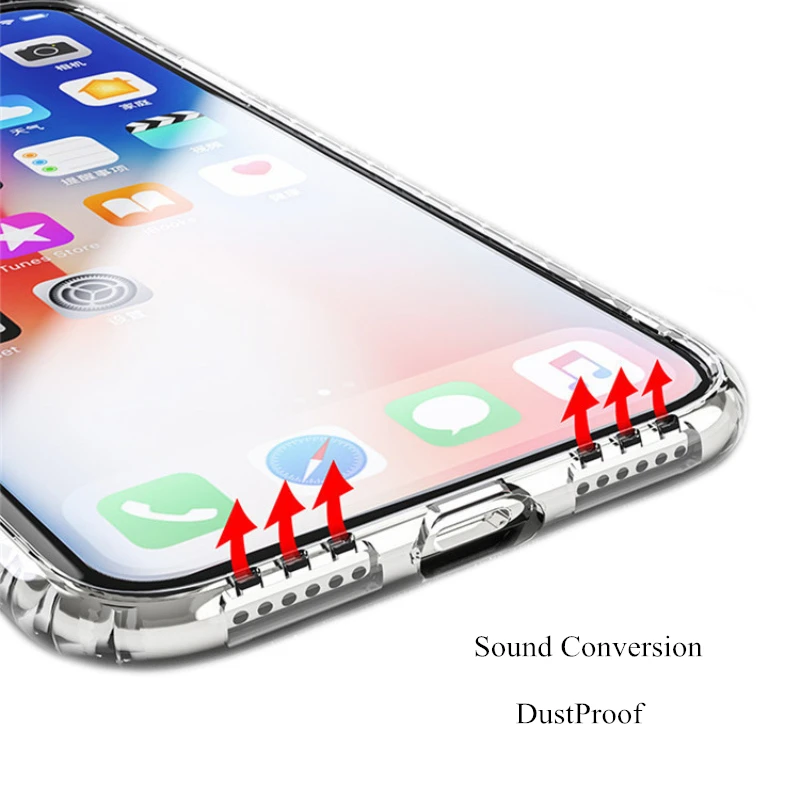 Роскошный прозрачный градиентный цветной чехол со стразами для iphone 7 8 Plus + 6 6S X Xs Max