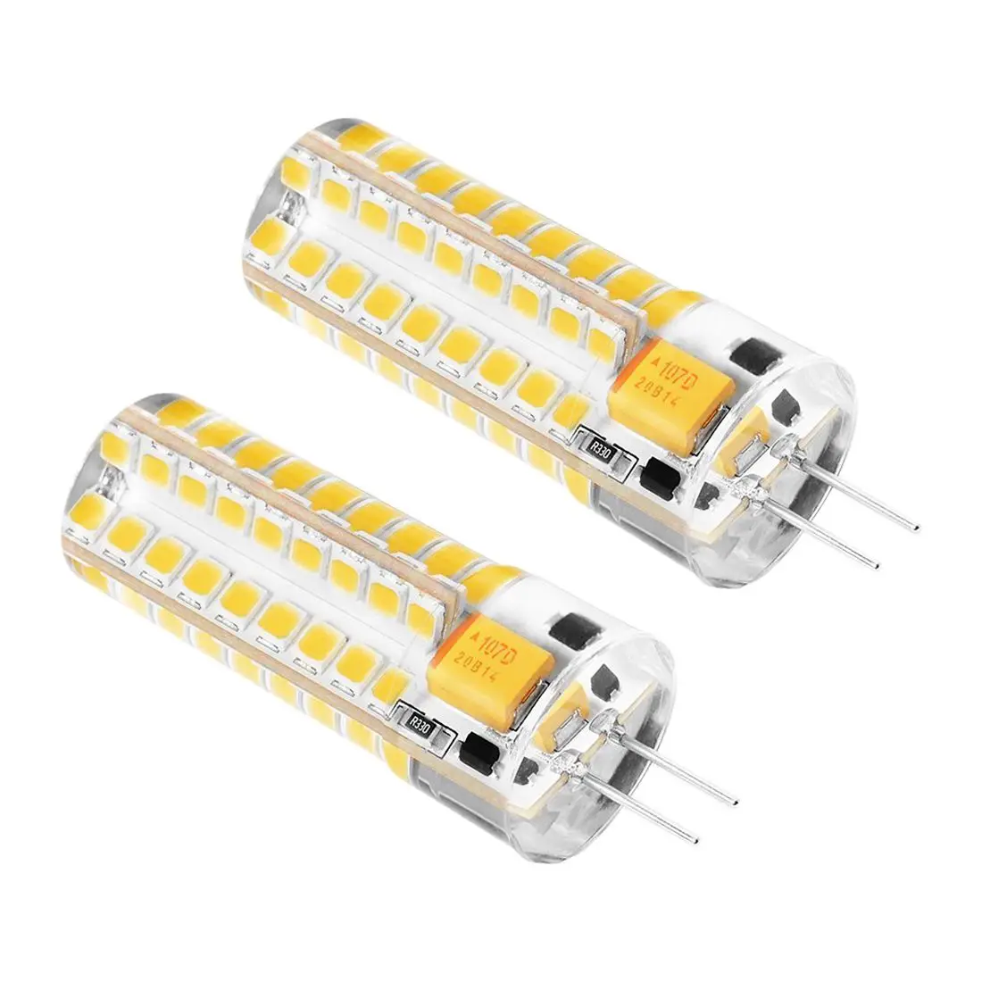 Фирменная Новинка 2x6 5 W G4 светодиодный лампы 72 2835 SMD 50 Вт эквивалент галогенных