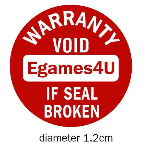 personalized Warranty sealing label damageable paper sticker void if seal broken, diameter 1.2cm, free shipping