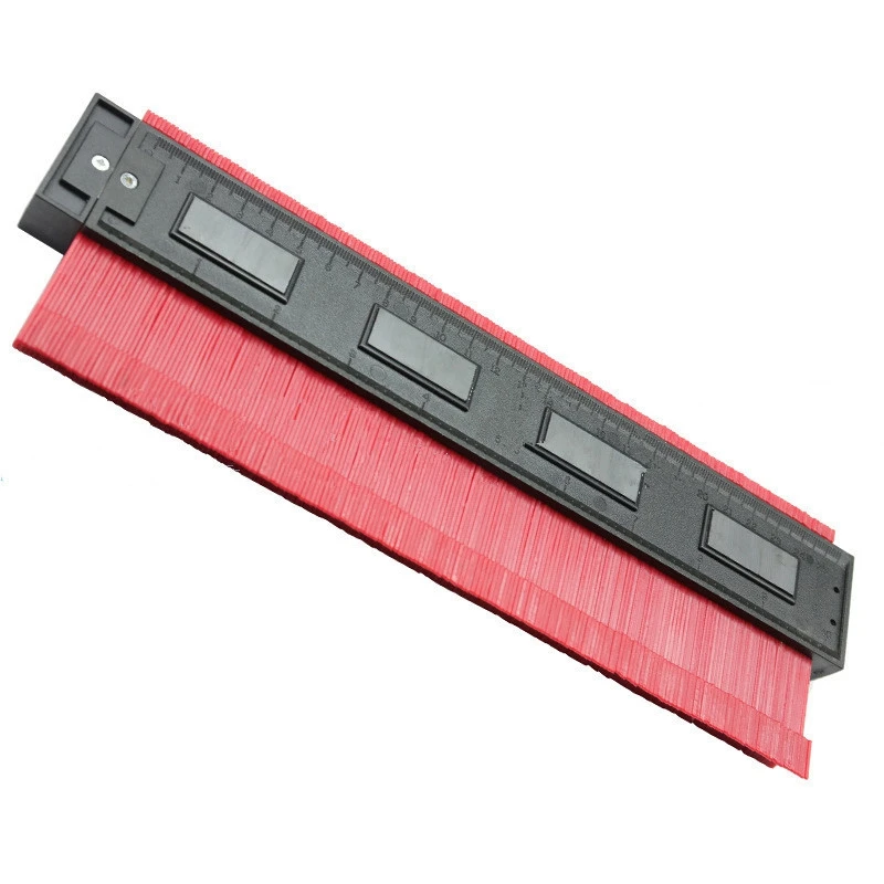 HOT-Plastic Profile Copy Gauge Contour Duplicator Standard 5/10inch Width Wood Marking Tool Tiling Laminate Tiles Genera | Инструменты