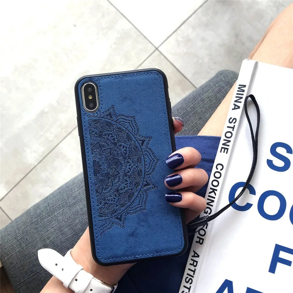 Для huawei Honor 10i 10 20 20i 8A 8S 7S 7A Pro Nova Lite 3 4E чехол с узором Мандала задняя крышка Держатель Автомобильный Магнит 360 градусов