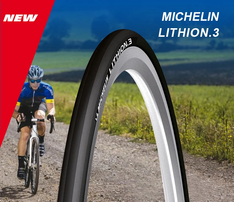 MICHELIN 1 Piece LITHION-3 Training Road Bicycle Bike Tire 700*23c Foldable Tyre Resistant Folding Ultralight Tyre Bicycle Parts