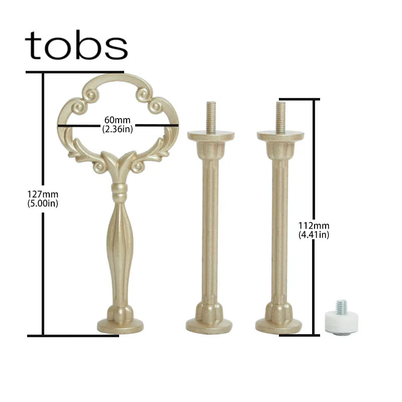 Тяжелый стержень из золотых цветов 3 уровня центр оборудования подставка для