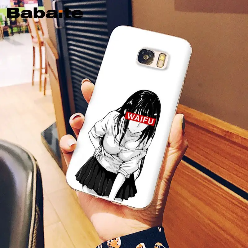 Babaite Sugoi семпай аниме Waifu чехол из силикона и ТПУ прозрачный для мобильного