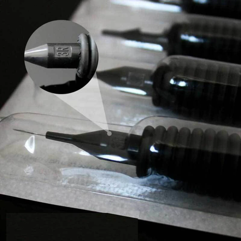 5PCS Useful Sterile Disposable Black Tattoo Tube Grips For Machine Kit Set Supply for Wholesale |