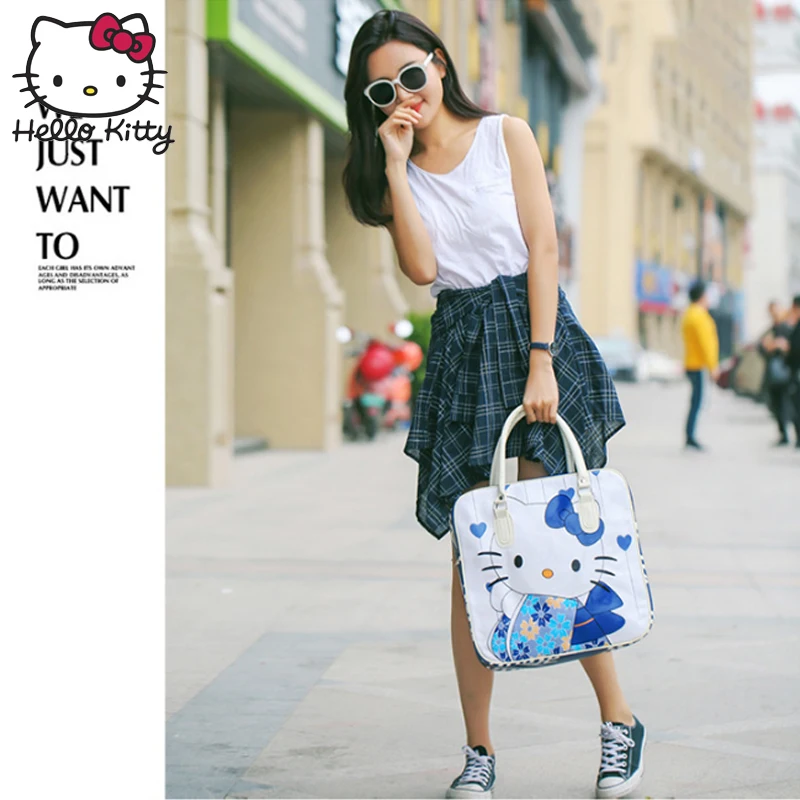 Hello Kitty 2019 Bag Hand Bags Fashion Women Single Shoulder Waterproof Diagonal Lovely Shopping Portable Plush Backpack | Игрушки и