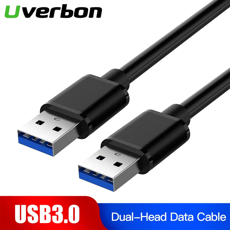 Удлинительный Кабель USB 3,0 двойной Тип «Папа-папа» Тип для передачи данных кабель, шнур синхронизации 5 Гбит/с супер Скорость для радиатора USB3.0 кабель для передачи данных