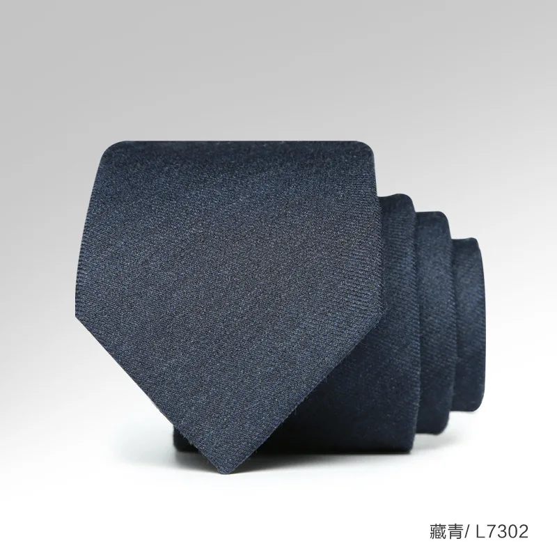 men women fashion 7cm real wool neck tie gray striped wedding cashmere ties slim skinny necktie corbatas para hombre gravatas | Аксессуары