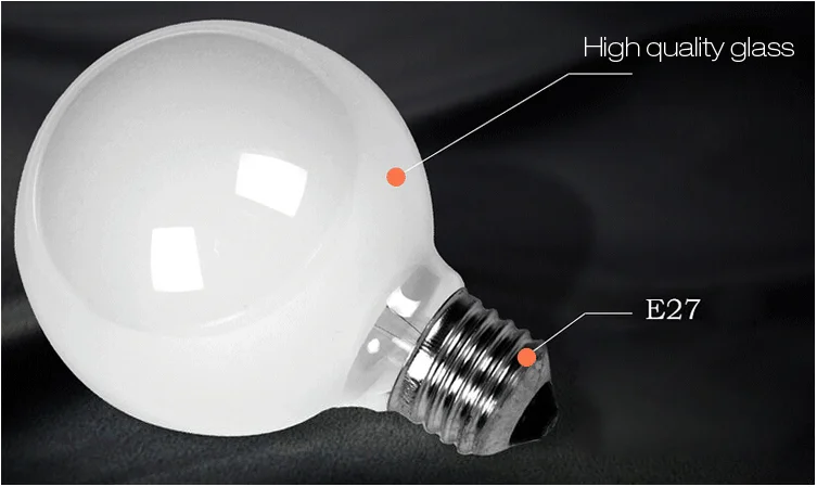 1 шт. большой высокое качество стекла яркий белый свет лампы Лампы накаливания G95