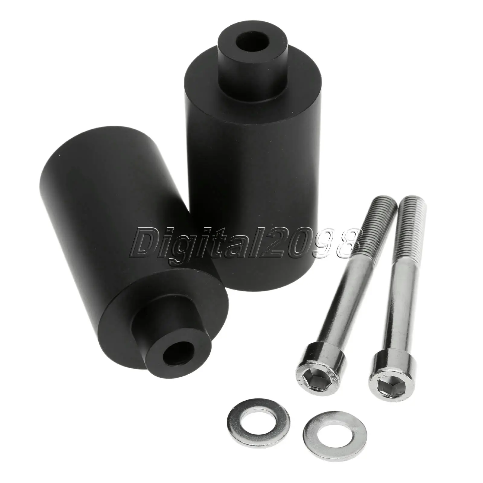 Черная рамка для мотоцикла ползунки защита от Краш Yamaha FZ1 FAZER 1000 2006 2008 2007 Delrin Crash Pad