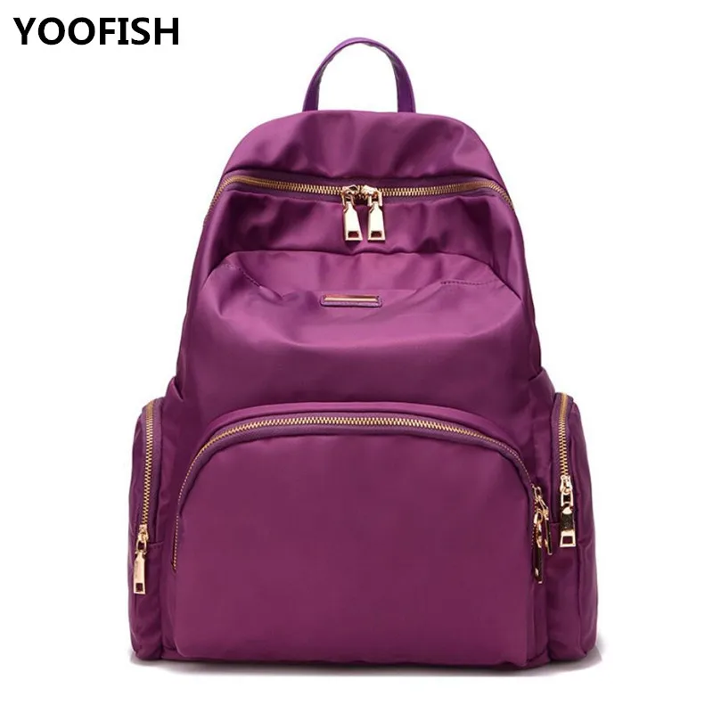

New Casual Nylon Backpack Women Large Capacity Waterproof Nylon School Bags for Teenage Girls Fashion Travel Tote Backpack.