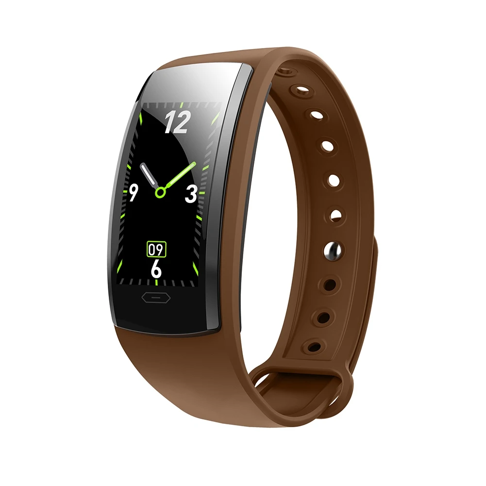Кофе QS90 Plus Blood Pressure Smart Bracelet Heart Rate Monitor Blood Oxygen Monitor IP67 Fitness Tracker for Andriod IOS VS QS80 - Цвет: Кофе