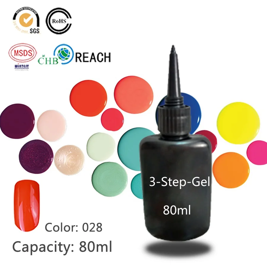 028 15 Neon Color Gel Nail Lacquers 80ml Nail Gel Primer Vernis Semi Permanent Blinkingel Gel Varnish Cody Esmalte Para Unha - Цвет: 028