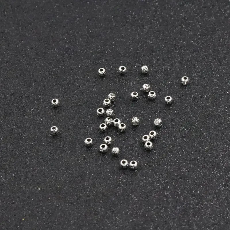 100Pcs Size 2.5mm Hole 1.5mm Antique Color Loose Spacers Metal Sead Beads For Jewelry Making Handmade Bracelet DIY Accessories | Украшения