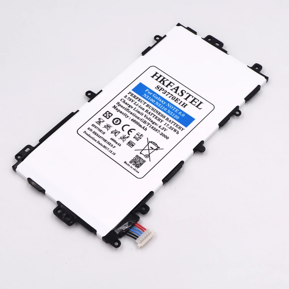 HKFASTEL SP3770E1H Оригинальный аккумулятор для samsung Galaxy Note 8 0 N5100 N5110 N5120 окно планшета