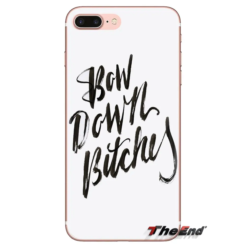 Мягкие чехлы с бантом для девочек Beyonce art Sony Xperia Z Z1 Z2 Z3 Z5 compact M2 M4 M5 C4 E3 T3 XA Huawei Mate 7 8 Y3II