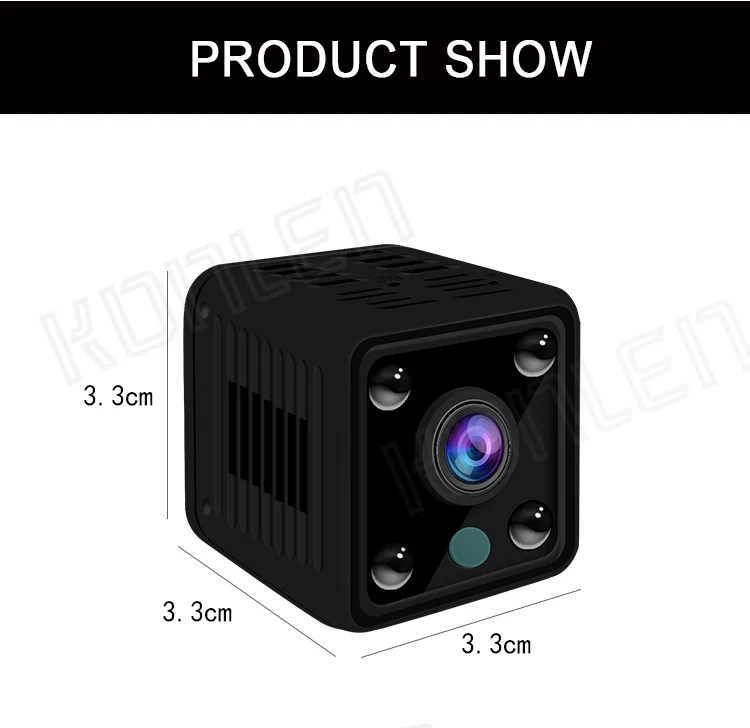 KONLEN Мини wifi IP камера с батареей 1080p 2MP Удаленная Домашняя безопасность беспроводная CCTV умная маленькая няня камера ночного видения P2P HD