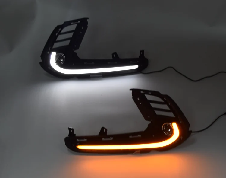 2 шт. светодиодный противотуманный фонарь для hyundai Avante AD Elantra, реле поворотного сигнала, 12 В, светодиодный автомобильный DRL, дневные ходовые огни