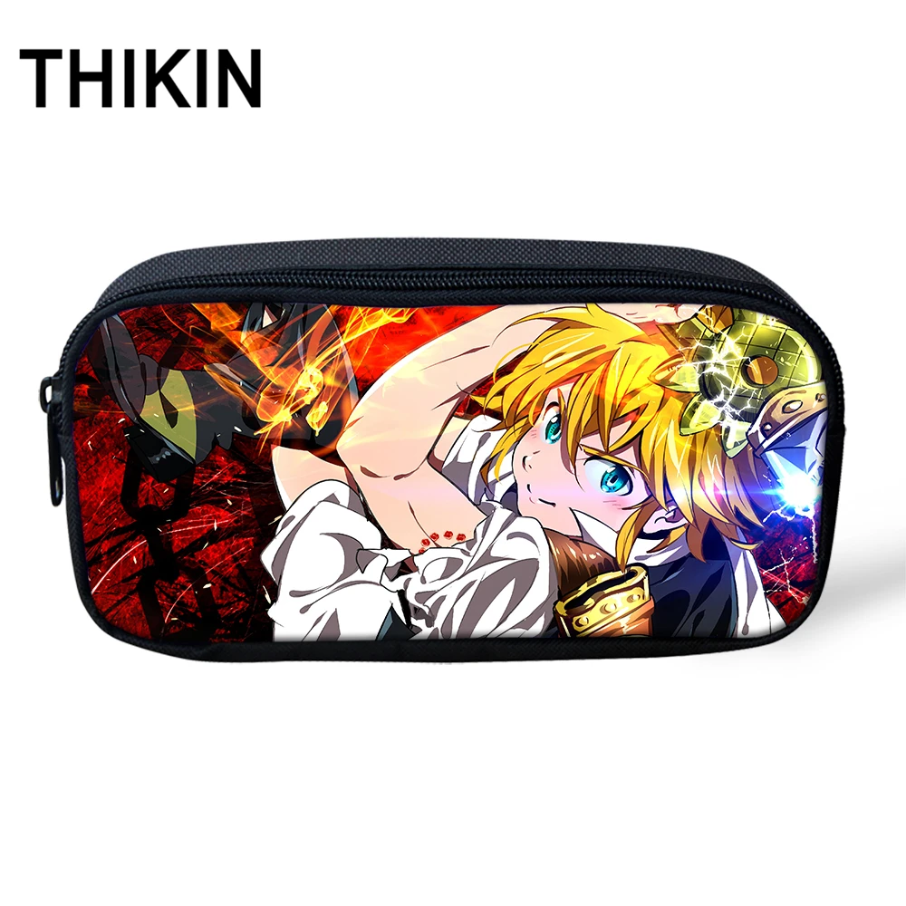 ALZ1126K Комплект школьных сумок THIKIN Seven Deadly Sins для мальчиков и девочек, детский школьный рюкзак с аниме, 3 предмета, Nanatsu No Taizai melidas Elizabeth - Цвет: ALZ1126K