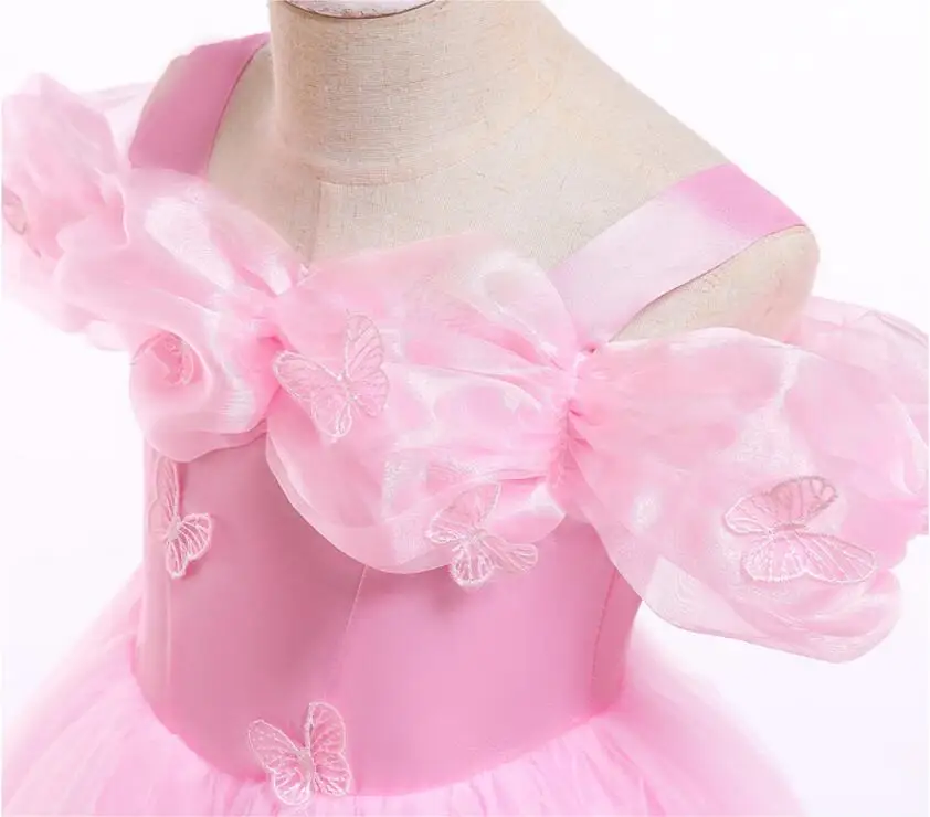 New Cinderella Children Princess Sofia Dress For Party Wedding Mesh Kids Costume girls dresses for Wedding Birthday Party