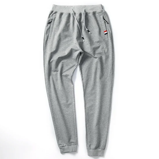 273 light gray LOMAIYI, мужские повседневные штаны,, мужские эластичные хлопковые спортивные штаны, весна-осень, облегающие мужские брюки, мужские штаны для бега, Homme BM273 - Цвет: 273 light gray
