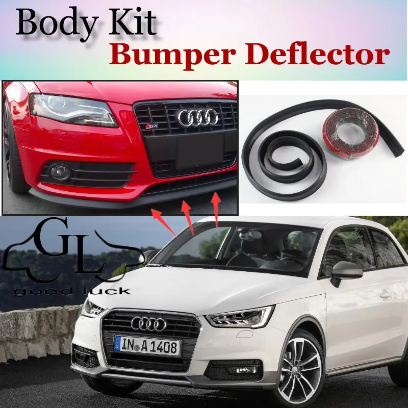 Бампер губы для Audi A1 2010 ~ 2015/Автомобильный спойлер тюнинга автомобиля/Устойчивый