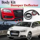 Бампер губы для Audi A1 2010  2015автомобильный магазин губ спойлер для тюнинга автомобиляУстойчивый к царапинам клейкий корпус комплект + Автомобильная губная юбка
