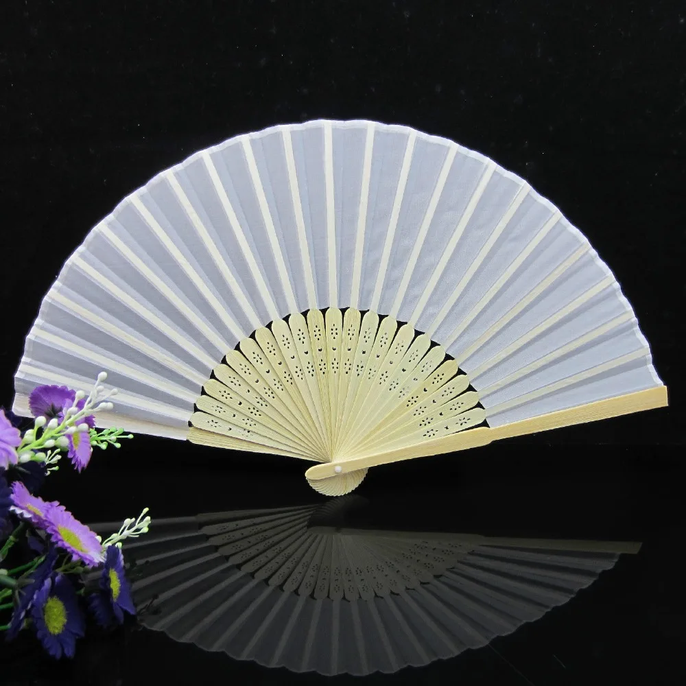 

Китайский простой белый складной Шелковый веер [Fly Eagle] для свадебной вечеринки
