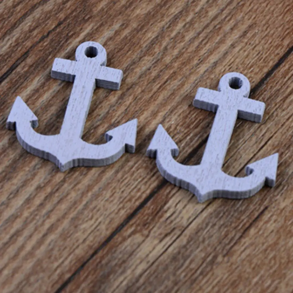 10 шт./лот пляжный стиль трехмерный мини якорь садовое украшение микро