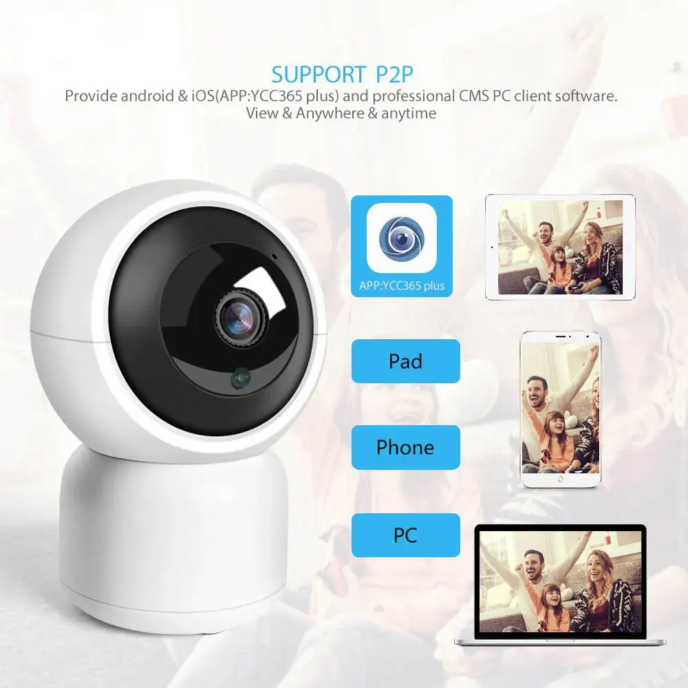 720 P/1080 P HD беспроводная Wifi ip-камера умная домашняя камера наблюдения камера монитор устройство дом двухстороннее аудио CMOS PIR видео