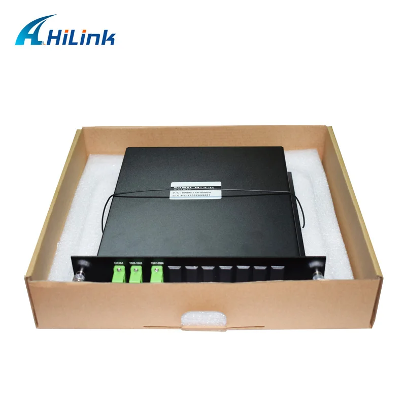 Блок LGX 2CH 100 ГГц DWDM модуль MUX/DEMUX SC/LC соединитель Одно Волокно|Оптоволоконное