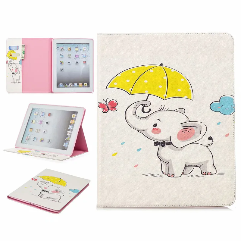Чехол с изображением слона совы для iPad 234 умный чехол подставка из искусственной