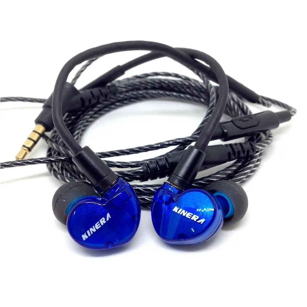 KINERA BD005 BA + Динамический HiFi двойной наушник с микрофоном съемный кабель