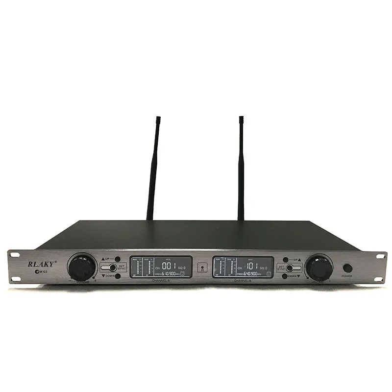 RLAKY двойной способ цифровой UHF беспроводной микрофон с 2 металлические Handhelds для