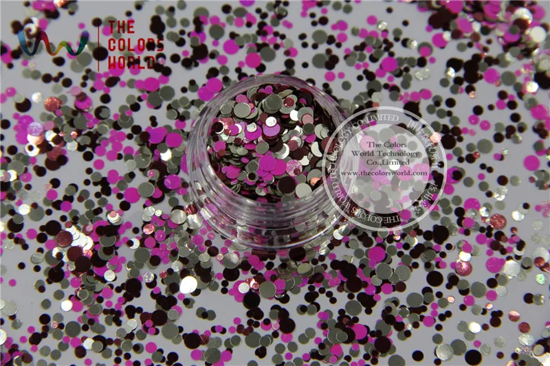 Точечные фигуры разных цветов круглые Блестки для дизайна ногтей гель лак макияж