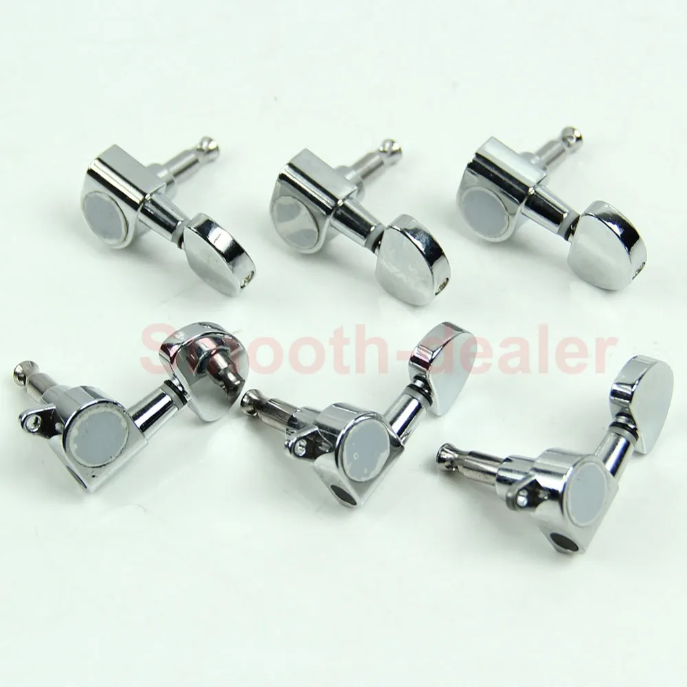 6 хромированных профессиональных гитарных колышков для тюнинга ключей набор
