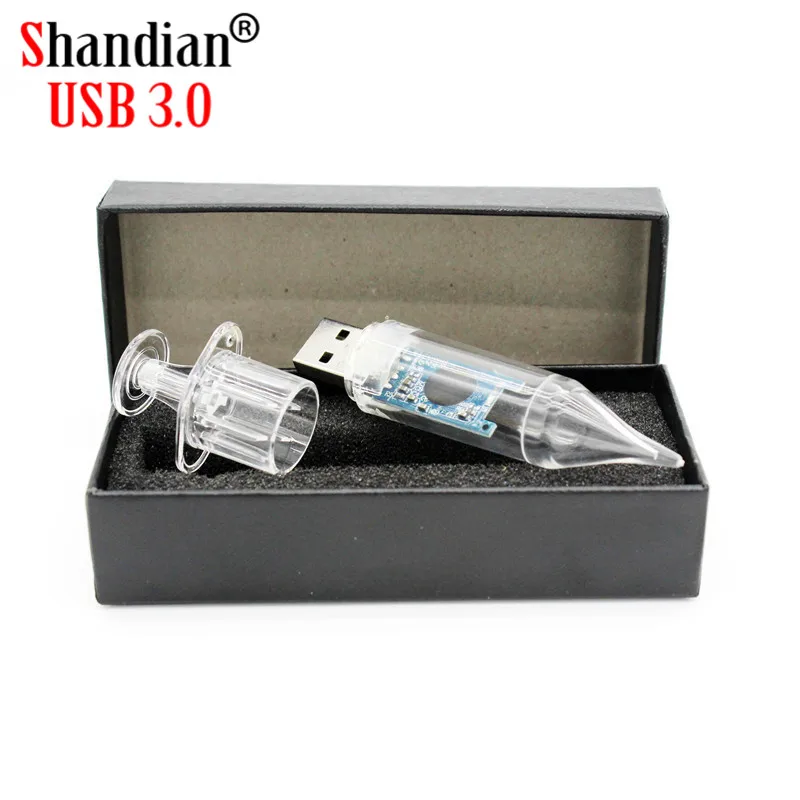 SHANDIAN USB 3,0 Внешняя память медицинский шприц Флешка 4 ГБ 8 ГБ 16 ГБ 32 ГБ 64 Гб карта памяти U диск