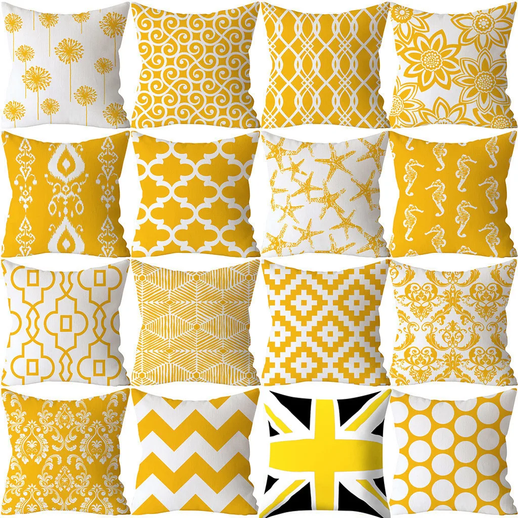 Hsuвысококачественная Подушка наволочка из полиэстера квадратная домашнее