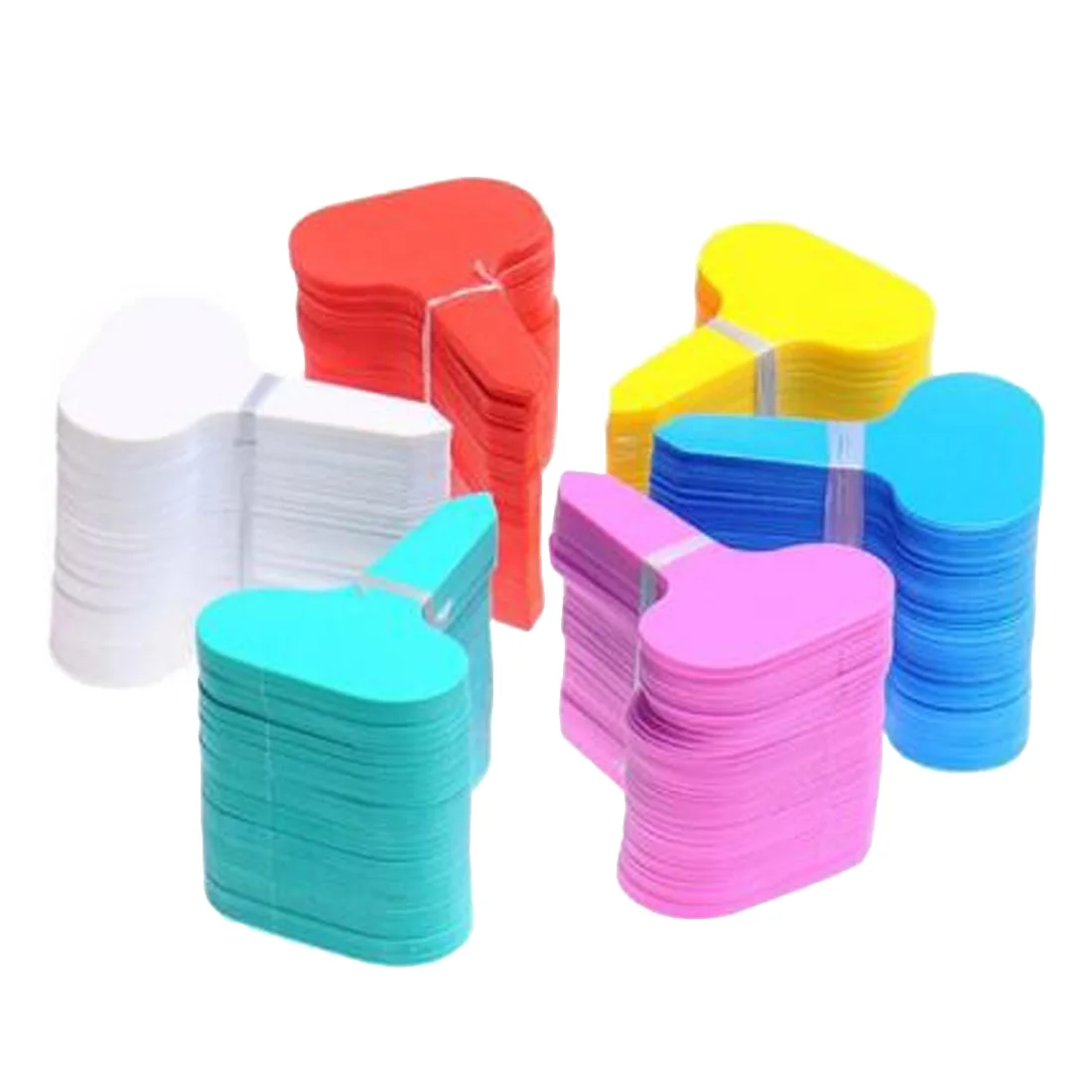 

100pcs plastic plant label tag T-type plant tag garden ornament gardening label nursery flower tag 10 color reusable plant tag