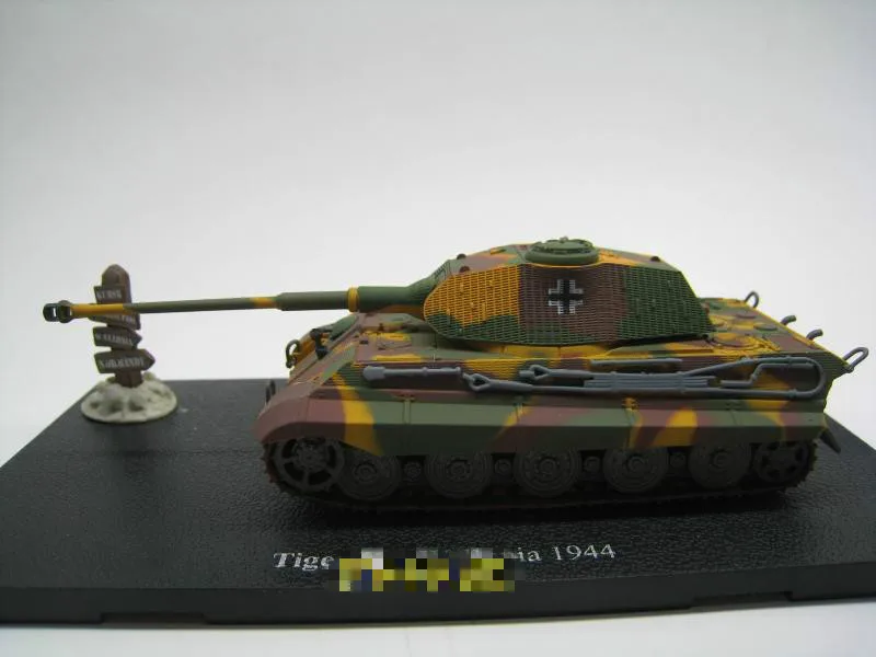 ATLAS 1/72 масштаб военная модель игрушки Тигр II Валлония 1944 литая под давлением металлическая модель бака игрушка для коллекции, подарок, украшение