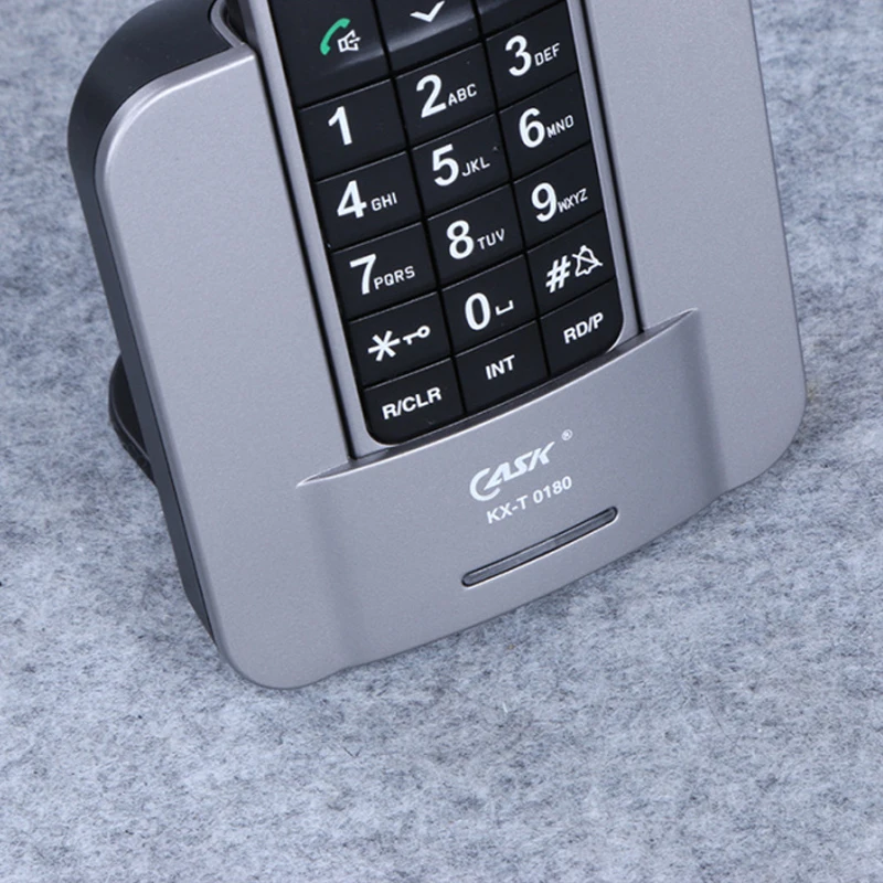 Русский Английский язык цифровой беспроводной телефон с динамиком Mute Alarm lcd подсветка домашний стационарный беспроводной телефон синий