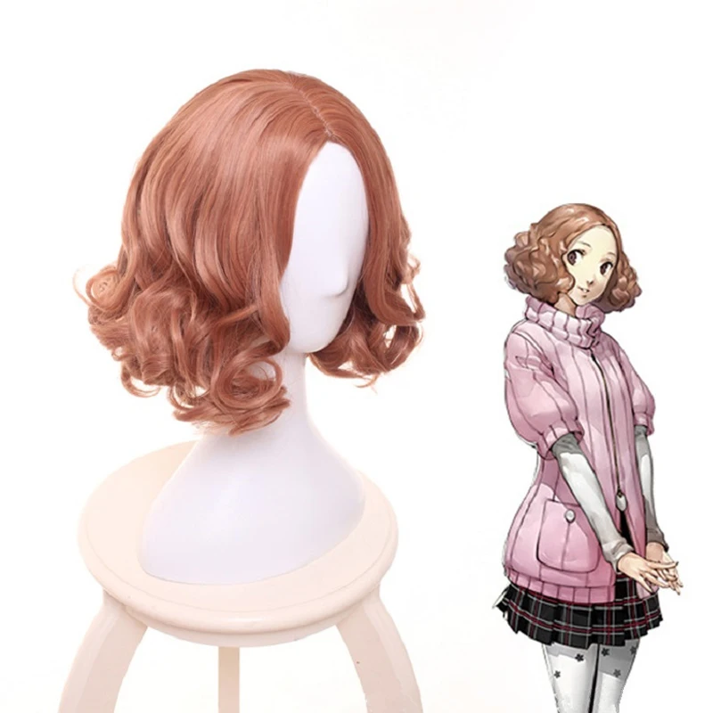 Парик IHYAMS для косплея аниме-Игры Persona 5 Хару Окумура короткий вьющийся из