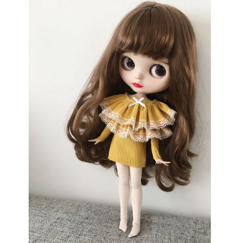 1 шт. симпатичная 1/6 Blyth Одежда для кукол Outifts для Barbies, Azone S, Obitsu 24 кукольные аксессуары