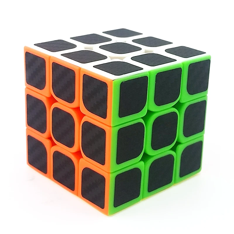 3x3x3 магический куб профессиональный скоростной из углеродного волокна Черная
