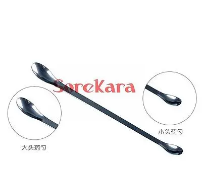 

20cm Stainless Steel Medicinal Spoon Ladle Double-ended Experiment Pharmacy