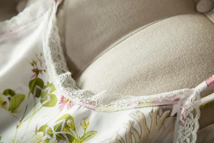 100% настоящие шелковые женские кружевные майки сексуальные Цветочные майка с