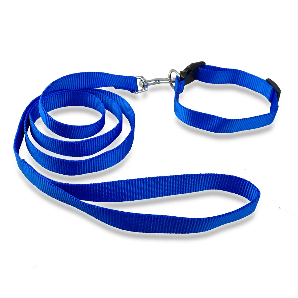 Нейлоновый собачий ошейник и набор свинцовых поводков для собак регулируемые
