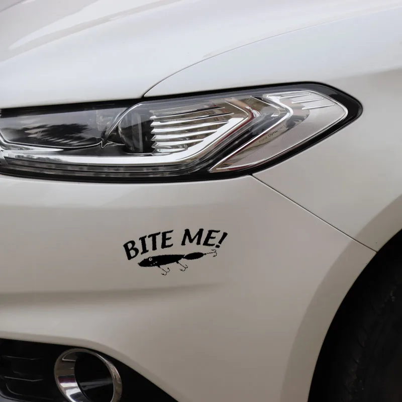 YJZT 15 5 см * 6 4 Bite Me рыболовные приманки виниловые наклейки в виде Фотообоев c