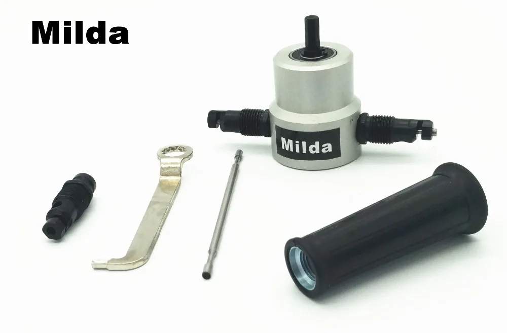 Новый двухголовый Ниблер Milda для листового металла электрическая пила